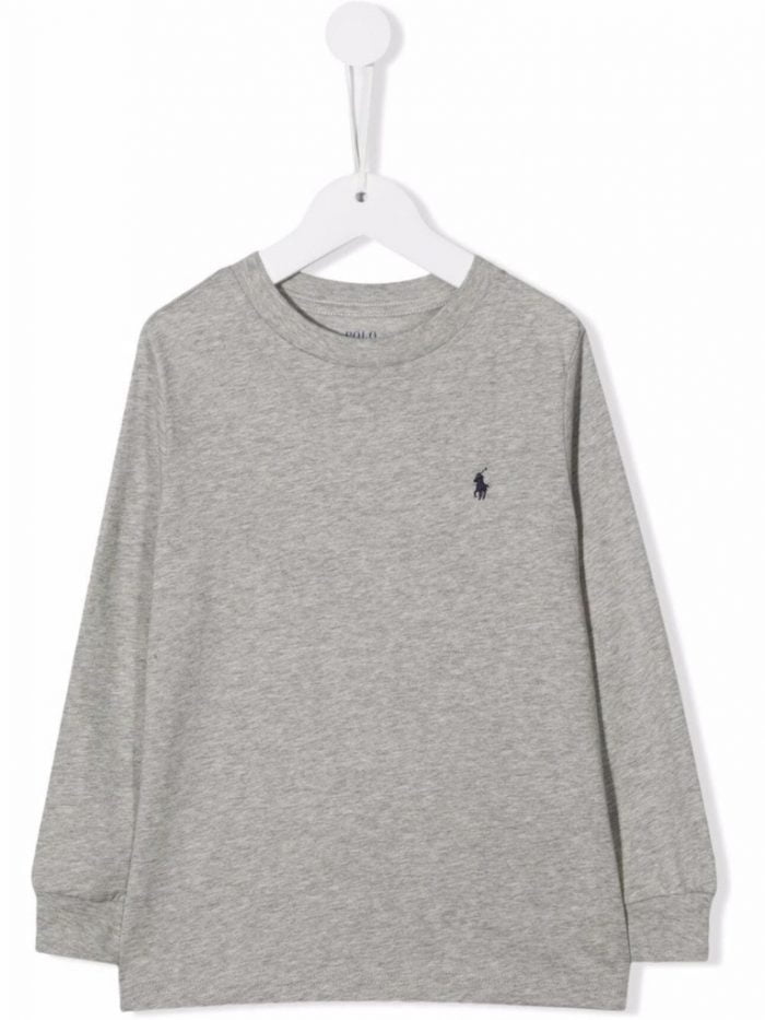 LS CN-KNIT SHIRT S-T-SHIRT Grey