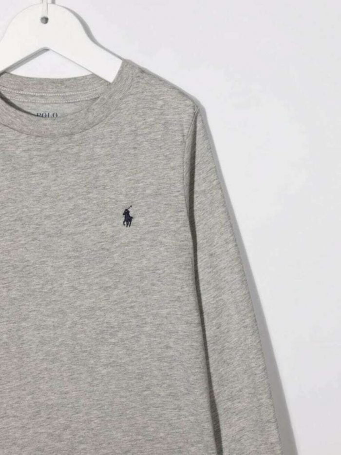 LS CN-KNIT SHIRT S-T-SHIRT Grey