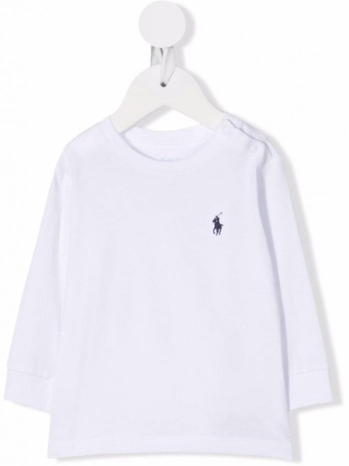 LS CN-KNIT SHIRT S-T-SHIRT WHITE